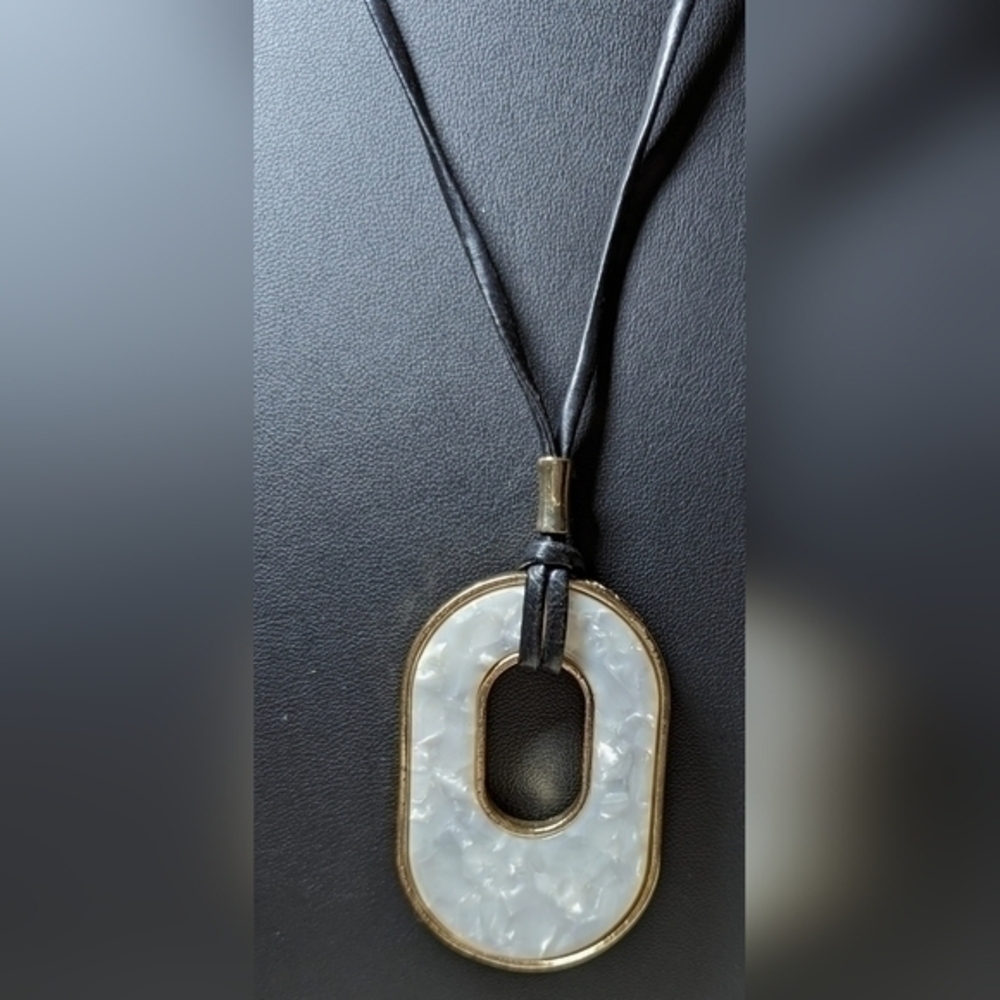 Macy’s A Modern Macy's Pendant Necklace with clean lines and artistic style. NWT